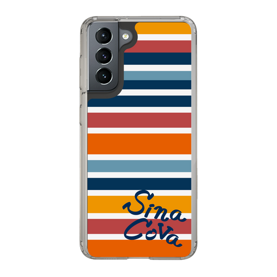Slim Protection Case［ SINA COVA - Border Stripes - Multicolor ］