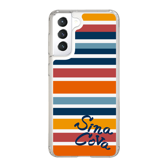 Slim Protection Case［ SINA COVA - Border Stripes - Multicolor ］