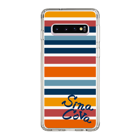 Slim Protection Case［ SINA COVA - Border Stripes - Multicolor ］