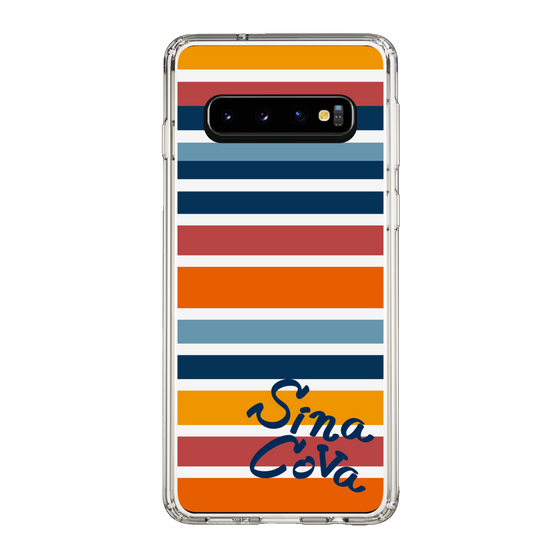 Slim Protection Case［ SINA COVA - Border Stripes - Multicolor ］