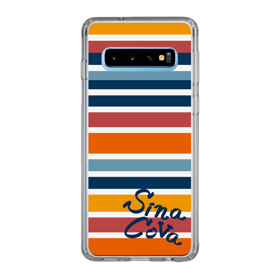 Slim Protection Case［ SINA COVA - Border Stripes - Multicolor ］