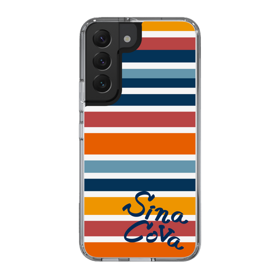 Slim Protection Case［ SINA COVA - Border Stripes - Multicolor ］