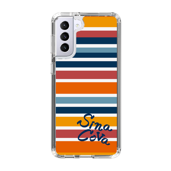 Slim Protection Case［ SINA COVA - Border Stripes - Multicolor ］