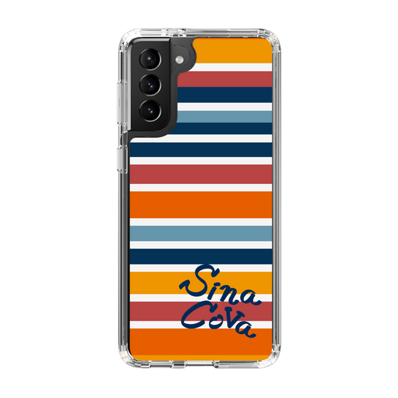 Slim Protection Case［ SINA COVA - Border Stripes - Multicolor ］