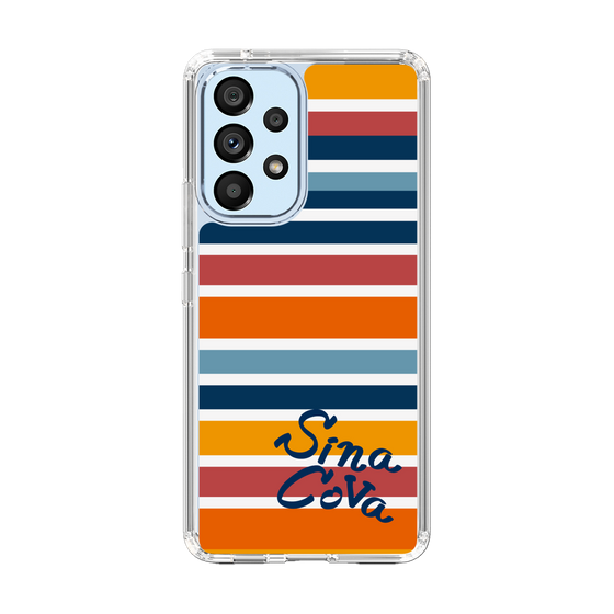 Slim Protection Case［ SINA COVA - Border Stripes - Multicolor ］