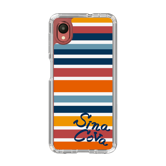 Slim Protection Case［ SINA COVA - Border Stripes - Multicolor ］