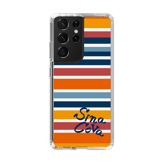 Slim Protection Case［ SINA COVA - Border Stripes - Multicolor ］
