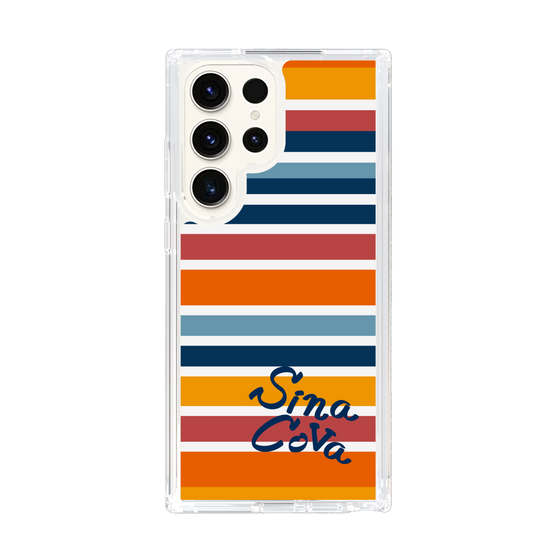 Slim Protection Case［ SINA COVA - Border Stripes - Multicolor ］