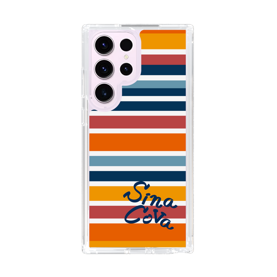 Slim Protection Case［ SINA COVA - Border Stripes - Multicolor ］