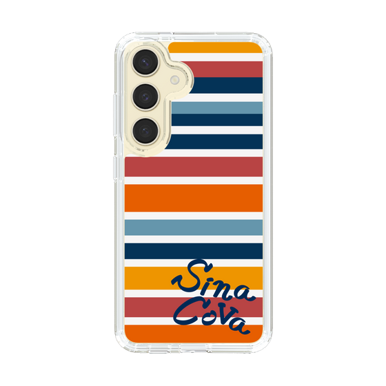Slim Protection Case［ SINA COVA - Border Stripes - Multicolor ］
