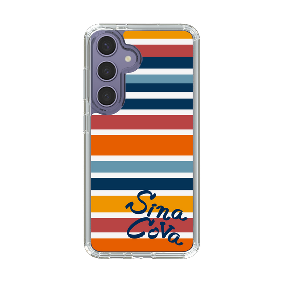 Slim Protection Case［ SINA COVA - Border Stripes - Multicolor ］