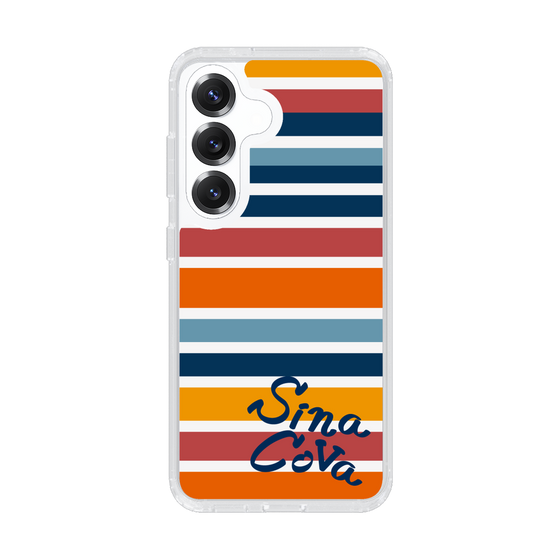 Slim Protection Case［ SINA COVA - Border Stripes - Multicolor ］