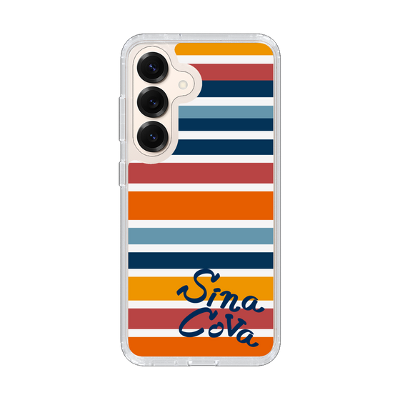 Slim Protection Case［ SINA COVA - Border Stripes - Multicolor ］
