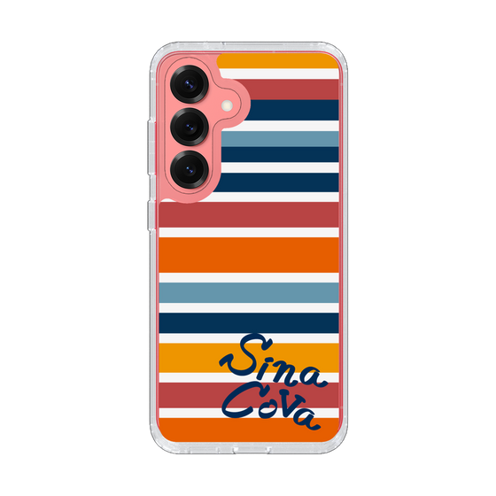 Slim Protection Case［ SINA COVA - Border Stripes - Multicolor ］