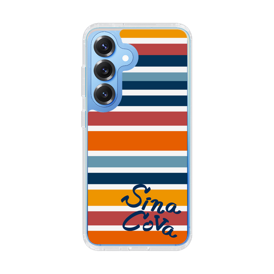 Slim Protection Case［ SINA COVA - Border Stripes - Multicolor ］