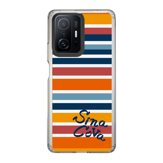 Slim Protection Case［ SINA COVA - Border Stripes - Multicolor ］
