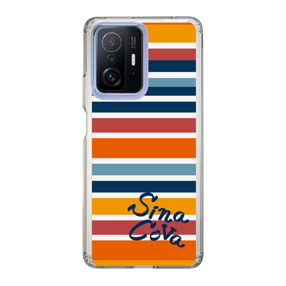Slim Protection Case［ SINA COVA - Border Stripes - Multicolor ］