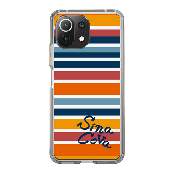 Slim Protection Case［ SINA COVA - Border Stripes - Multicolor ］