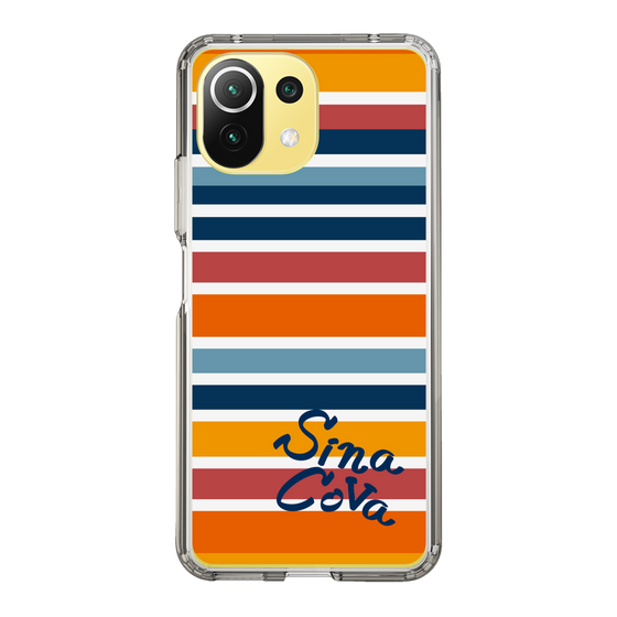 Slim Protection Case［ SINA COVA - Border Stripes - Multicolor ］