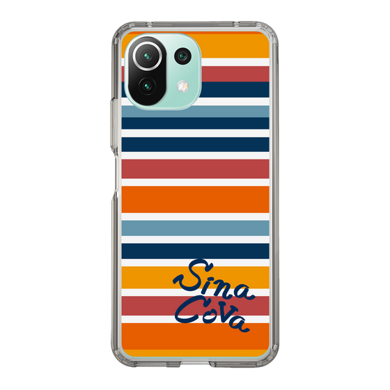 Slim Protection Case［ SINA COVA - Border Stripes - Multicolor ］