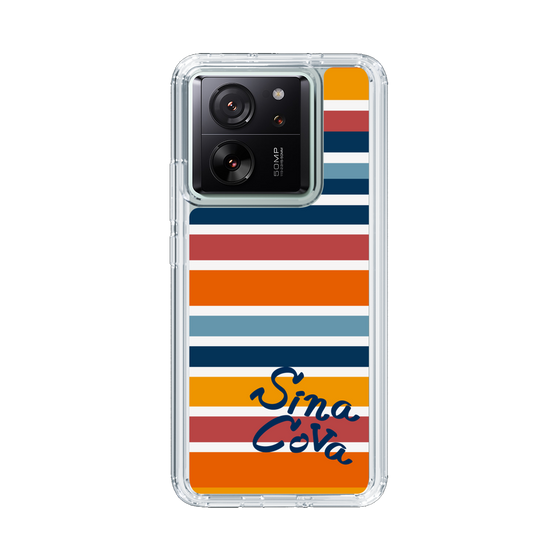 Slim Protection Case［ SINA COVA - Border Stripes - Multicolor ］