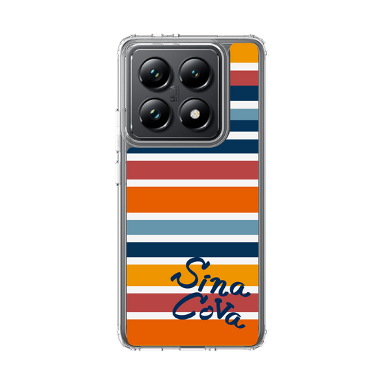 Slim Protection Case［ SINA COVA - Border Stripes - Multicolor ］