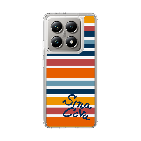 Slim Protection Case［ SINA COVA - Border Stripes - Multicolor ］
