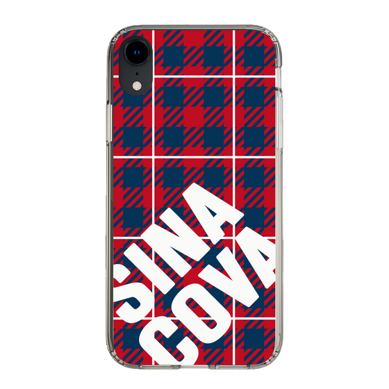 Slim Protection Case［ SINA COVA - Check - Red ］
