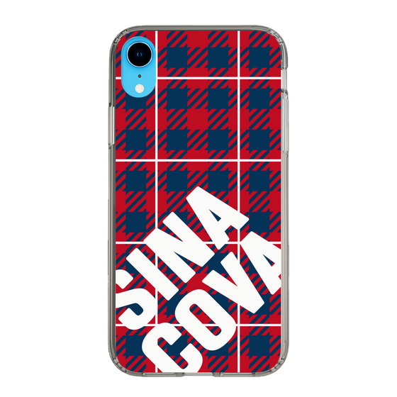 Slim Protection Case［ SINA COVA - Check - Red ］