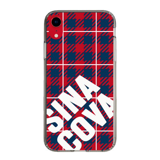 Slim Protection Case［ SINA COVA - Check - Red ］