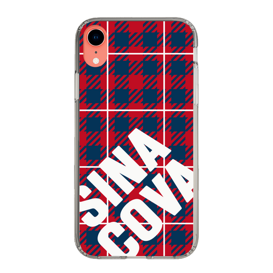 Slim Protection Case［ SINA COVA - Check - Red ］