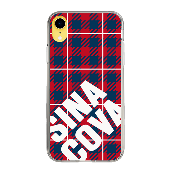 Slim Protection Case［ SINA COVA - Check - Red ］