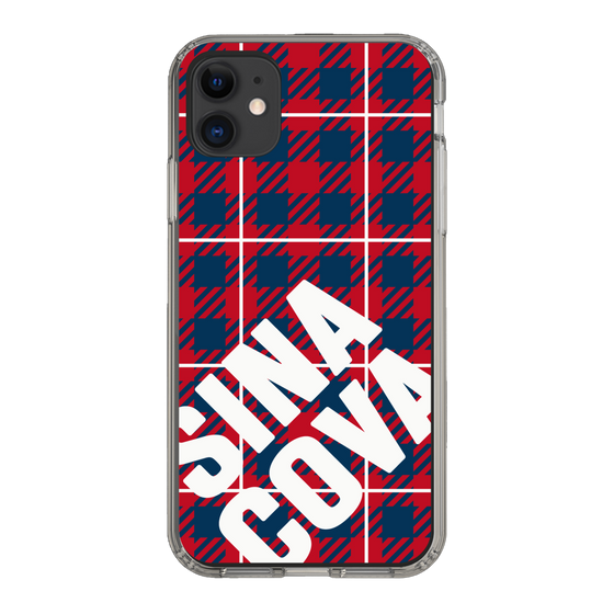 Slim Protection Case［ SINA COVA - Check - Red ］