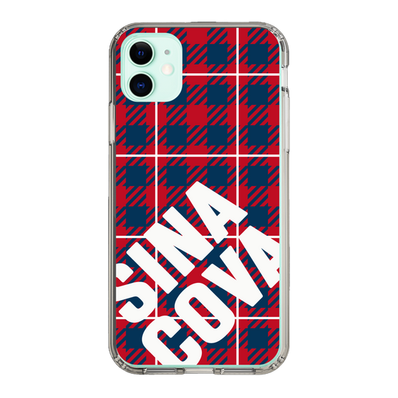 Slim Protection Case［ SINA COVA - Check - Red ］