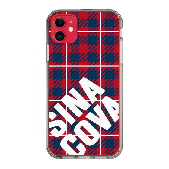 Slim Protection Case［ SINA COVA - Check - Red ］