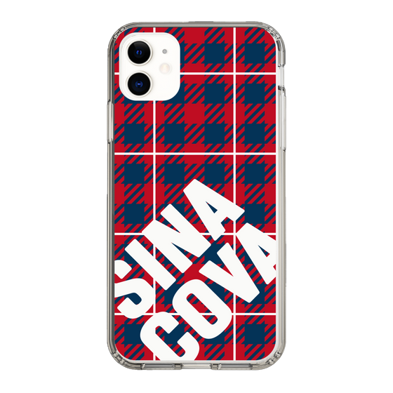 Slim Protection Case［ SINA COVA - Check - Red ］
