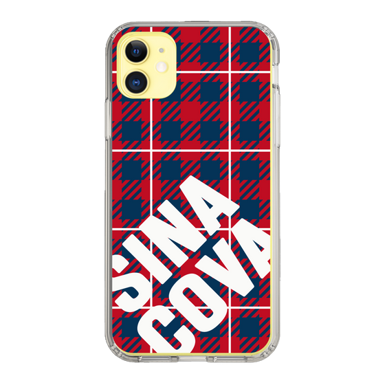 Slim Protection Case［ SINA COVA - Check - Red ］