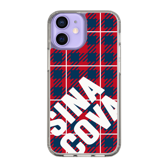 Slim Protection Case［ SINA COVA - Check - Red ］