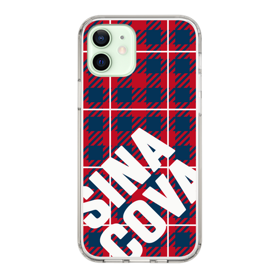 Slim Protection Case［ SINA COVA - Check - Red ］