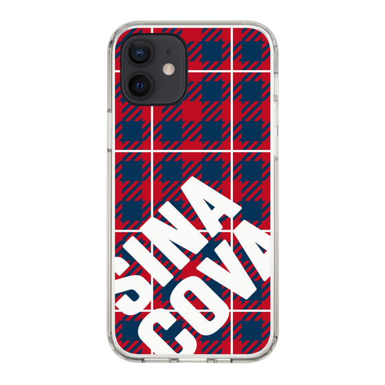Slim Protection Case［ SINA COVA - Check - Red ］
