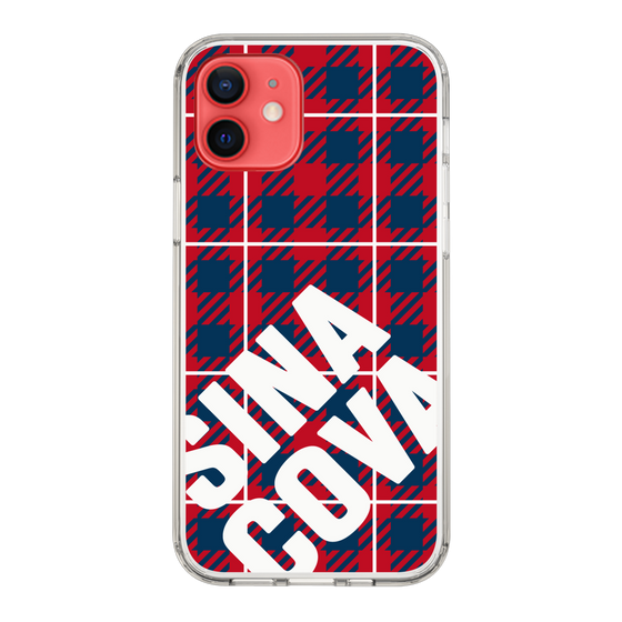 Slim Protection Case［ SINA COVA - Check - Red ］