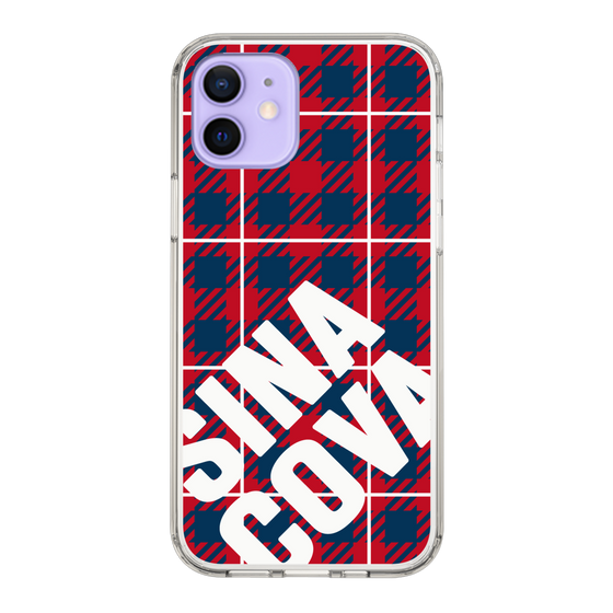 Slim Protection Case［ SINA COVA - Check - Red ］