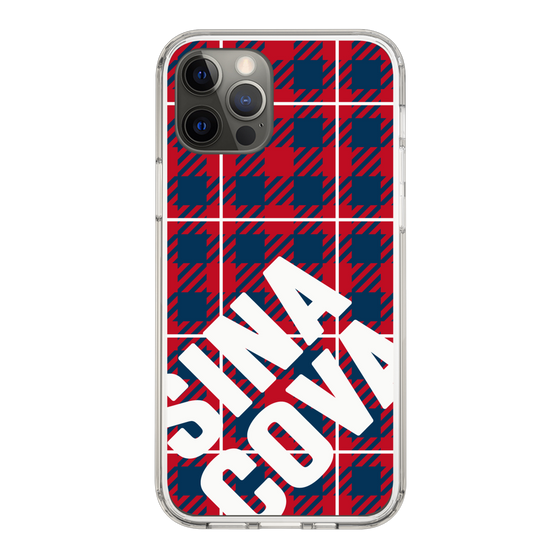Slim Protection Case［ SINA COVA - Check - Red ］