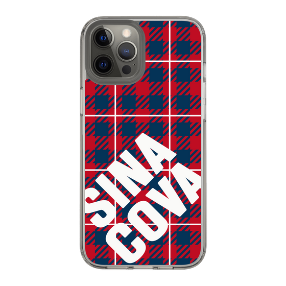 Slim Protection Case［ SINA COVA - Check - Red ］