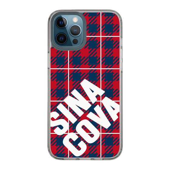 Slim Protection Case［ SINA COVA - Check - Red ］