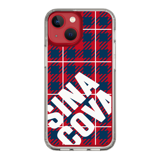 Slim Protection Case［ SINA COVA - Check - Red ］