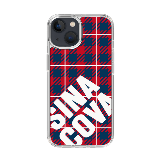 Slim Protection Case［ SINA COVA - Check - Red ］
