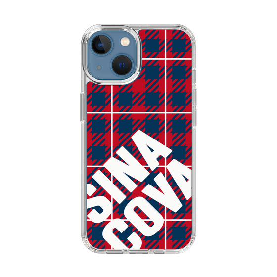 Slim Protection Case［ SINA COVA - Check - Red ］