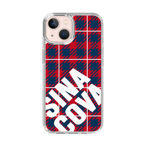 Slim Protection Case［ SINA COVA - Check - Red ］
