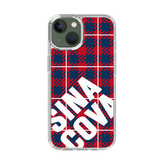 Slim Protection Case［ SINA COVA - Check - Red ］